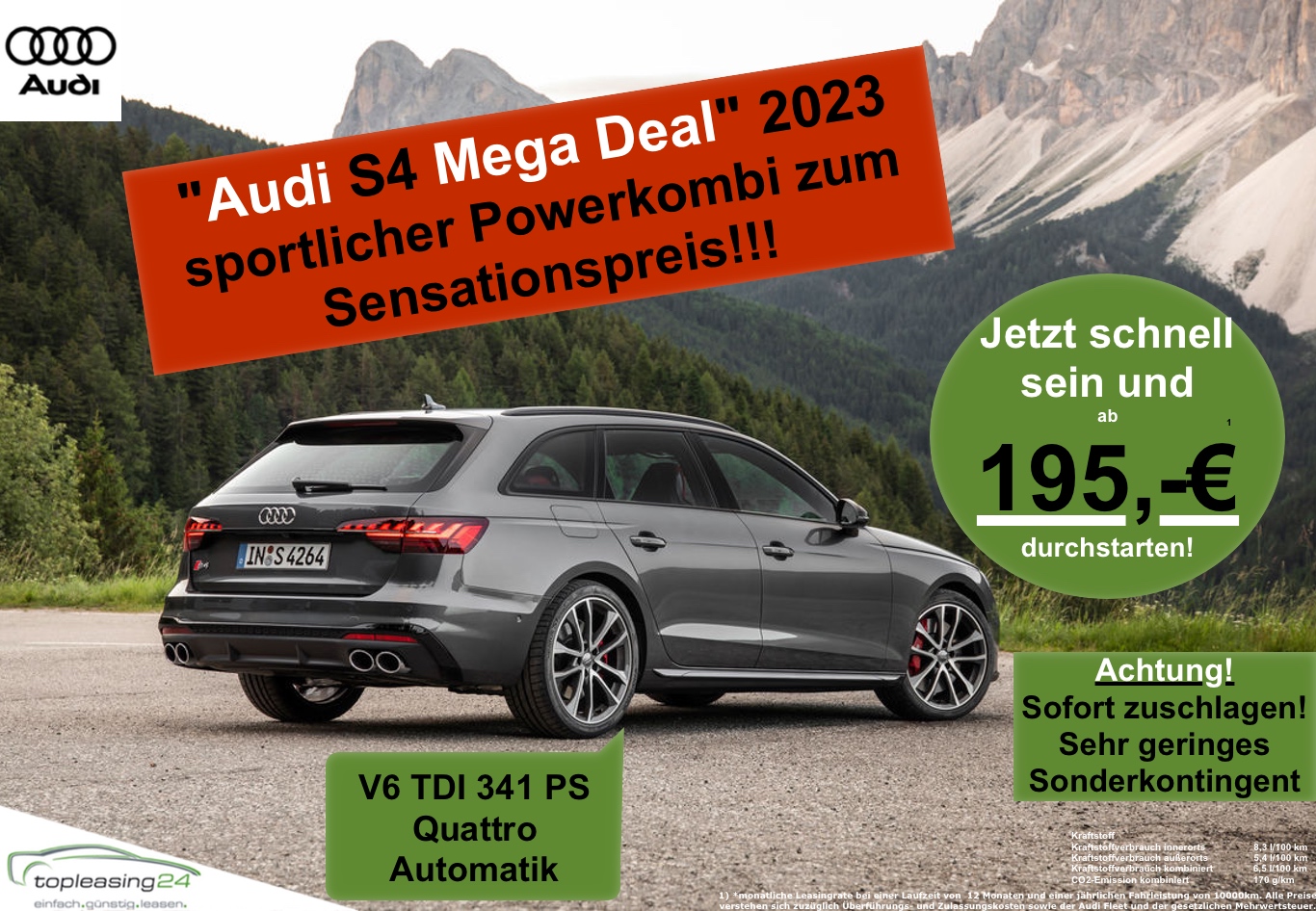 Audi S4 Flyer 195€