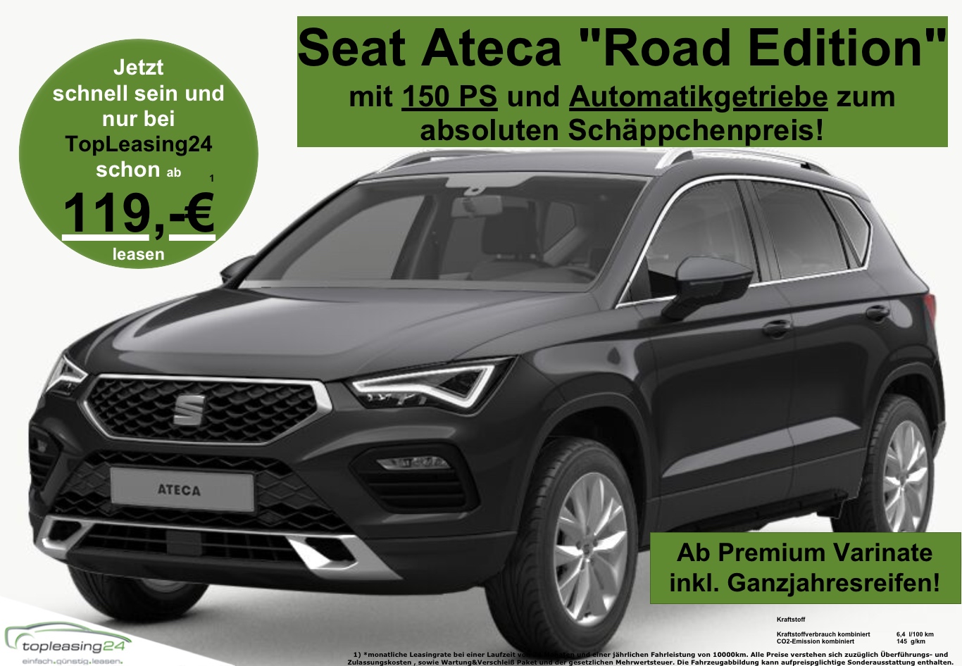Ateca Flyer neu mit Ganzjahresreifen